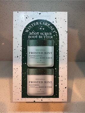 Frosted Mint Exfoliating Body Scrub & Body Butter - Green